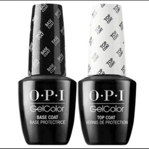 New OPI Gel Top & Base Coat GelColor Nail Polish